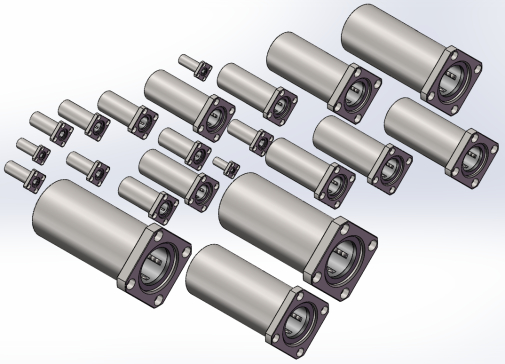 LMK方法兰加长型直线轴承LUU 22款