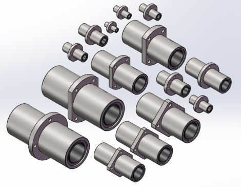 中间带法兰直线轴承ZLHM 15款