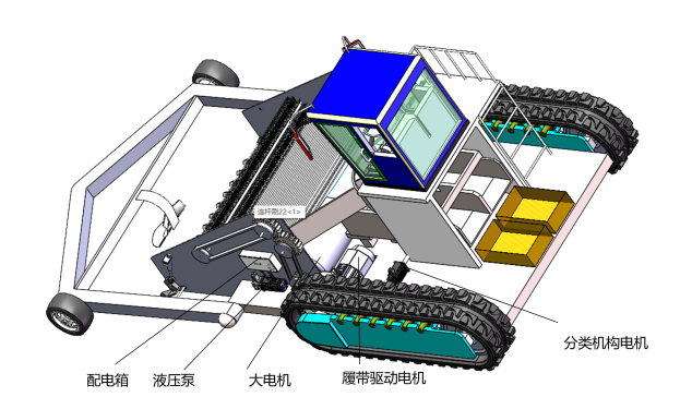 马铃薯收获机三维模型