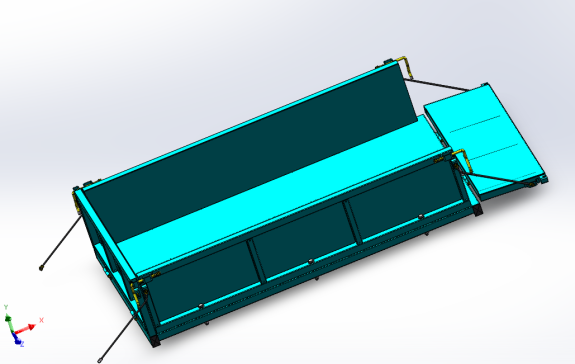 600型自卸车厢组装