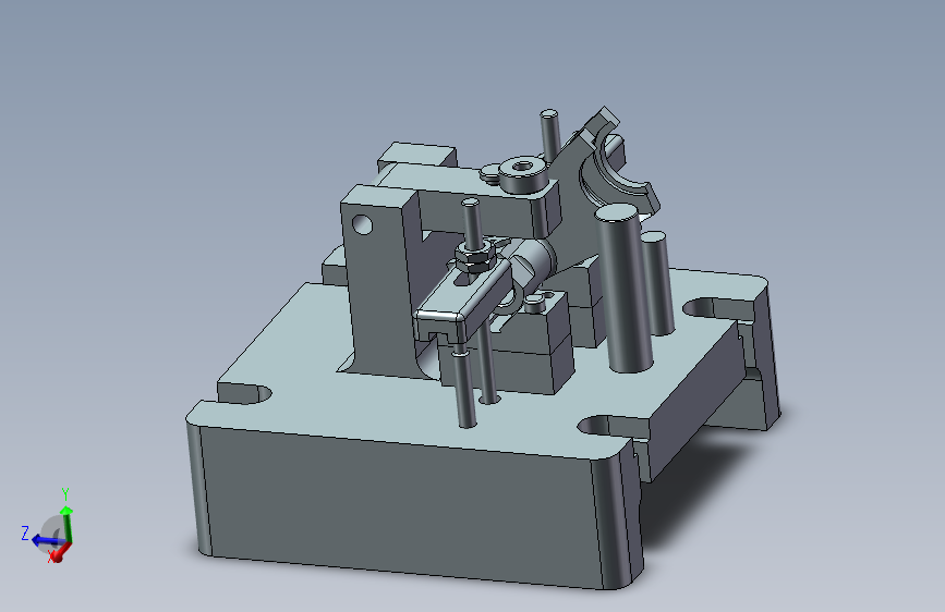 倒挡拨叉加工工艺及钻φ8斜孔夹具设计【含三维SolidWorks和UG】--175