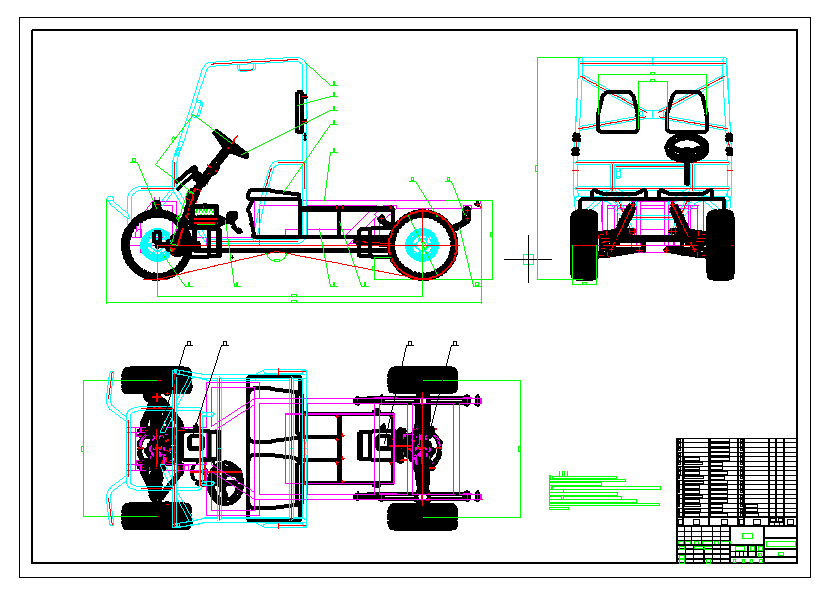 农用电动汽车底盘设计含SW三维+CAD+说明书--700