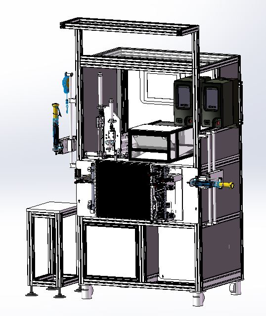 汽车空调冷凝器装配工位3D模型
