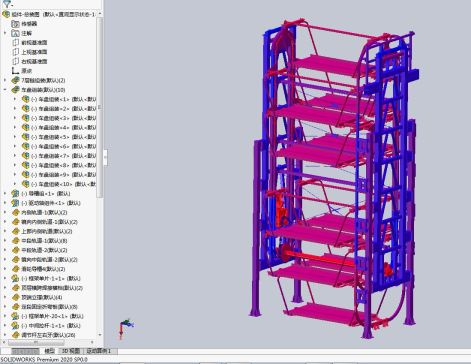升降车车库3D+CAD