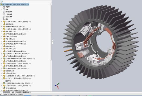 风力转子组合3D+CAD