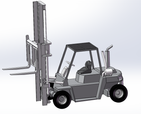 高精度工业叉车建模模型