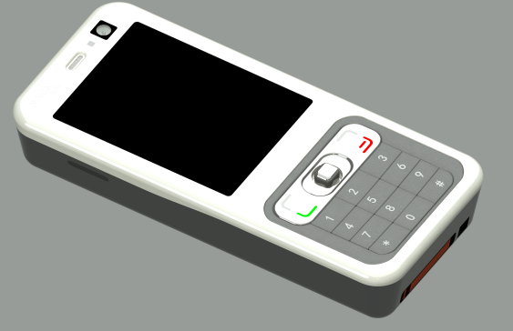 原创诺基亚N73手机建模模型