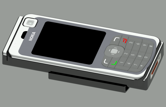 原创经典诺基亚N70手机模型