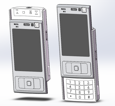 原创诺基亚N95手机模型