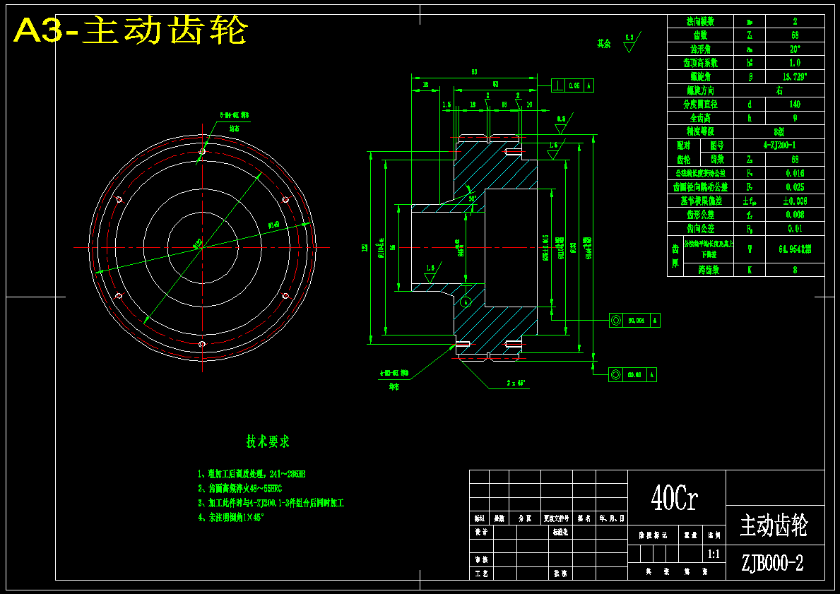 三叶凸轮转子泵总体结构设计