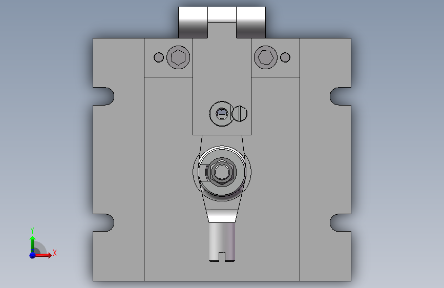 推动架钻水平16孔三维夹具【三维SolidWorks】
