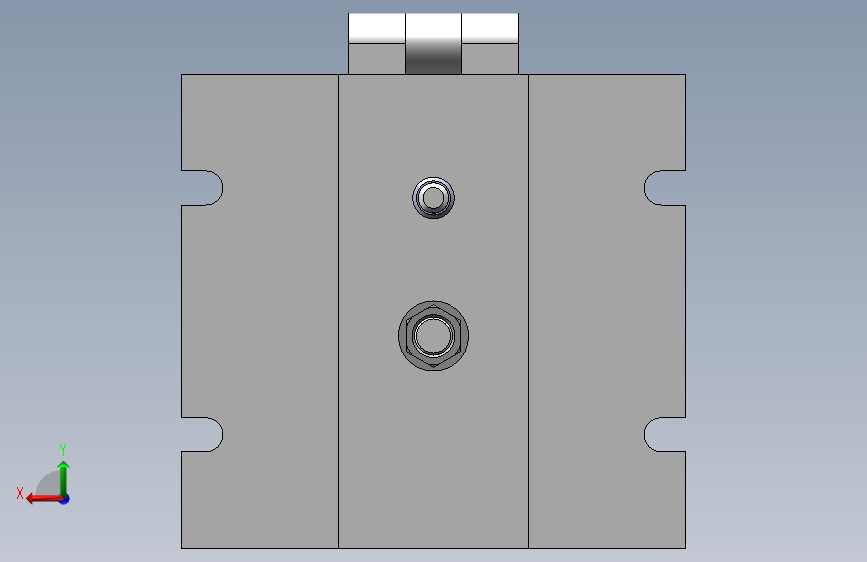 推动架钻水平16孔三维夹具【三维SolidWorks】