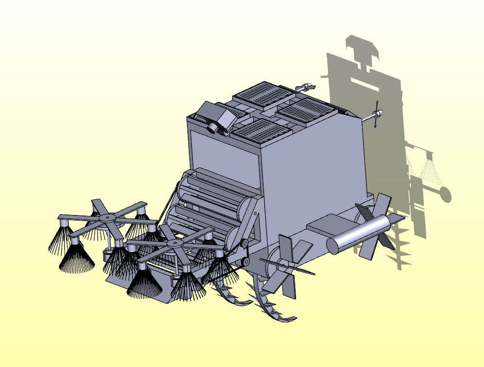 智能型水面清理机器人模型及CAD