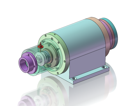 电主轴设计,完整的结构设SolidWorks装配图零件图+CAD