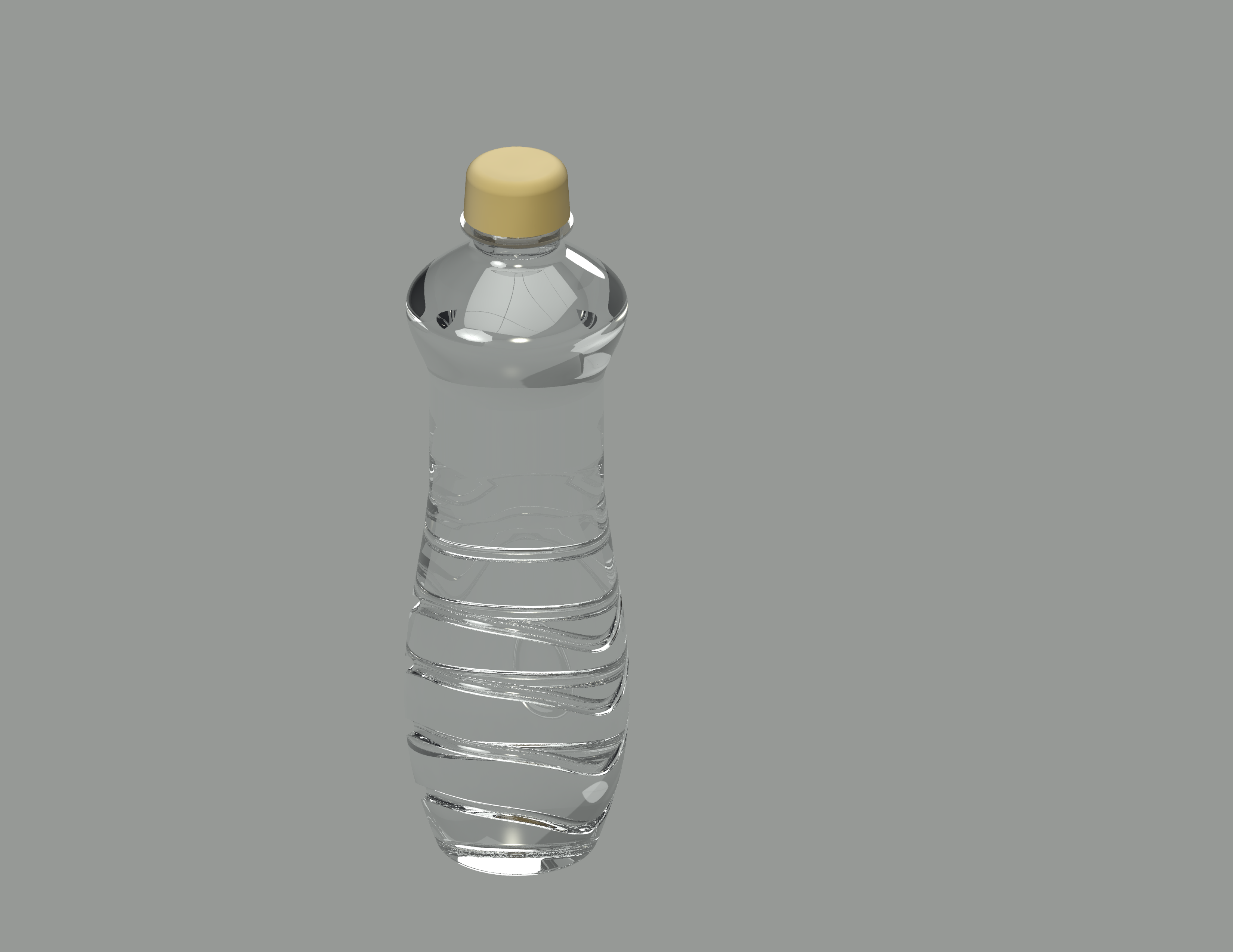 原创矿泉水瓶设计建模模型