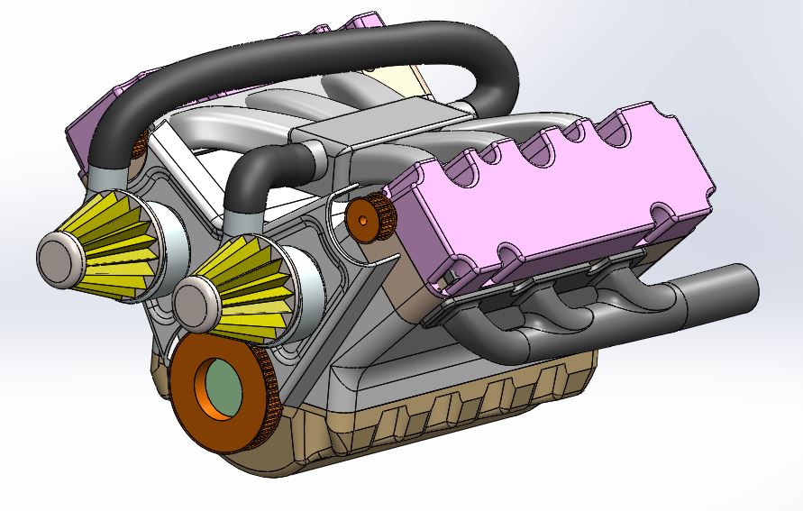 V6发动机总成