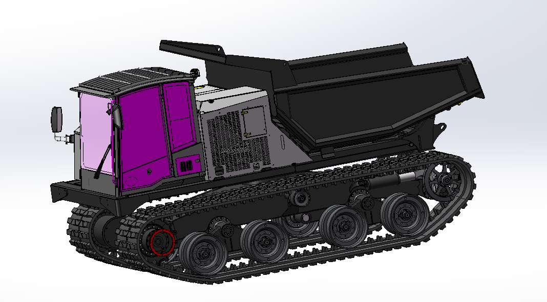 T14R新型履带自卸运输车载重14吨