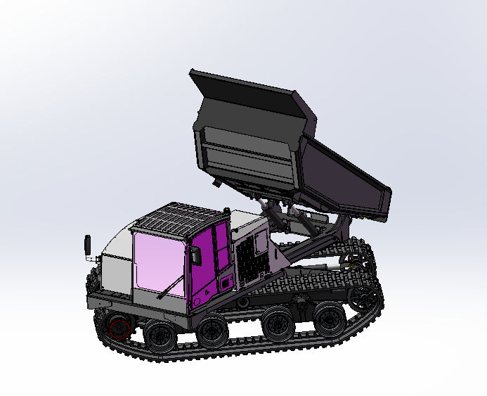 T14R新型履带自卸运输车载重14吨
