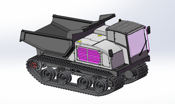 T14R新型履带自卸运输车载重14吨
