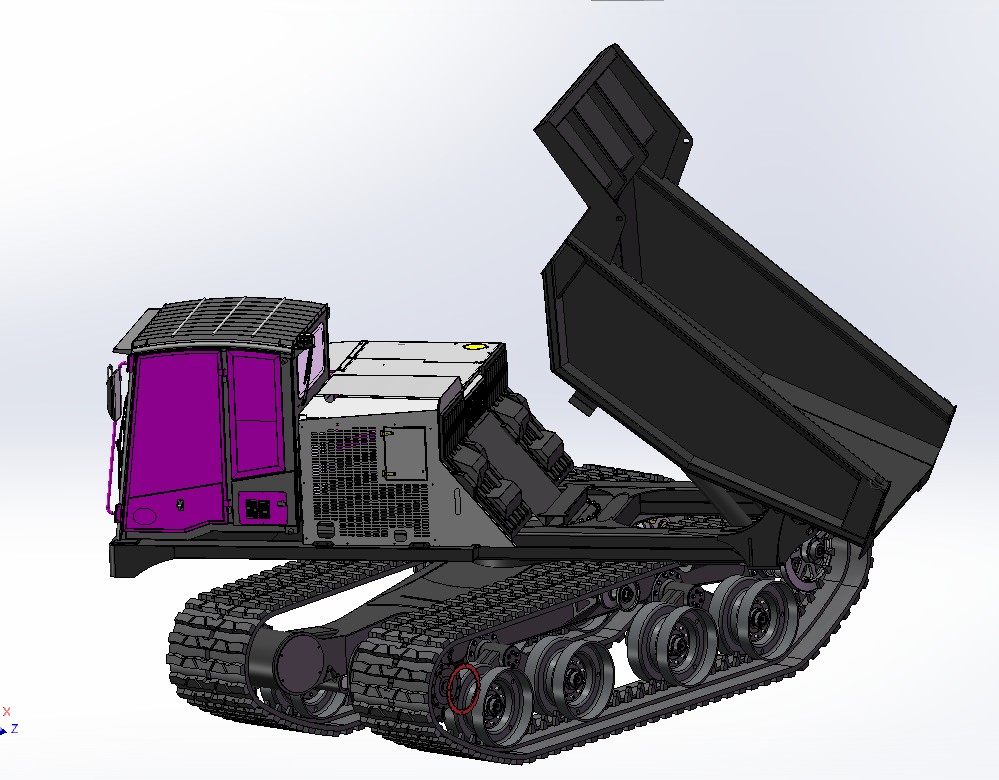 T14R新型履带自卸运输车载重14吨