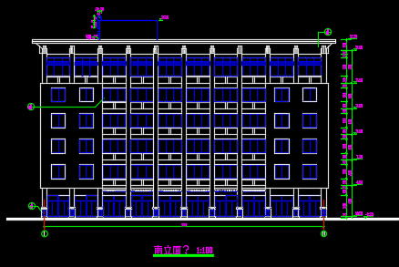 长36.24米 宽29.94米 -1+6层派出所办公楼建筑施工图