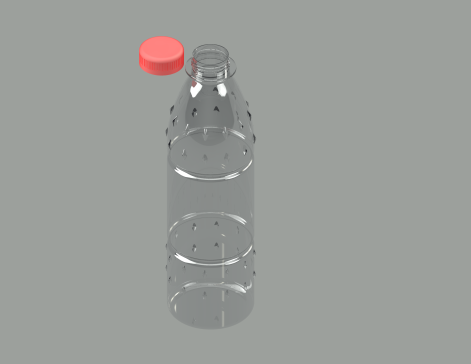 原创矿泉水包装瓶设计建模模型