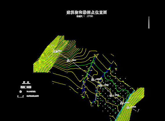 水电站勘探及钻孔设计图