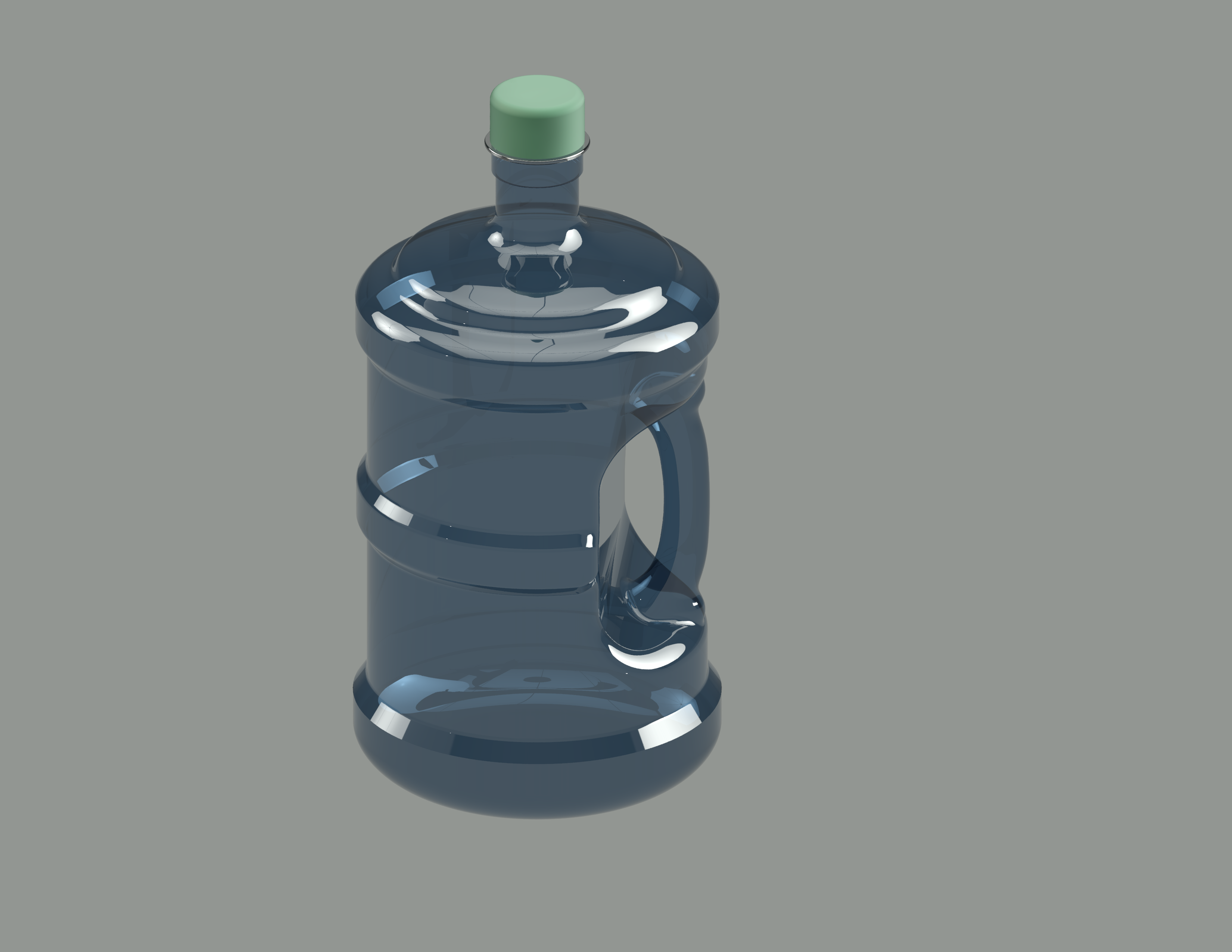 原创高精度大容量水桶水杯建模