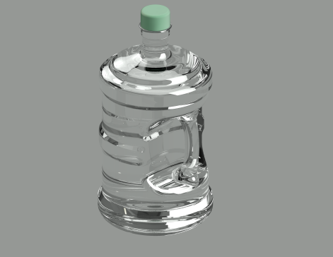 原创高精度大容量水桶水杯建模