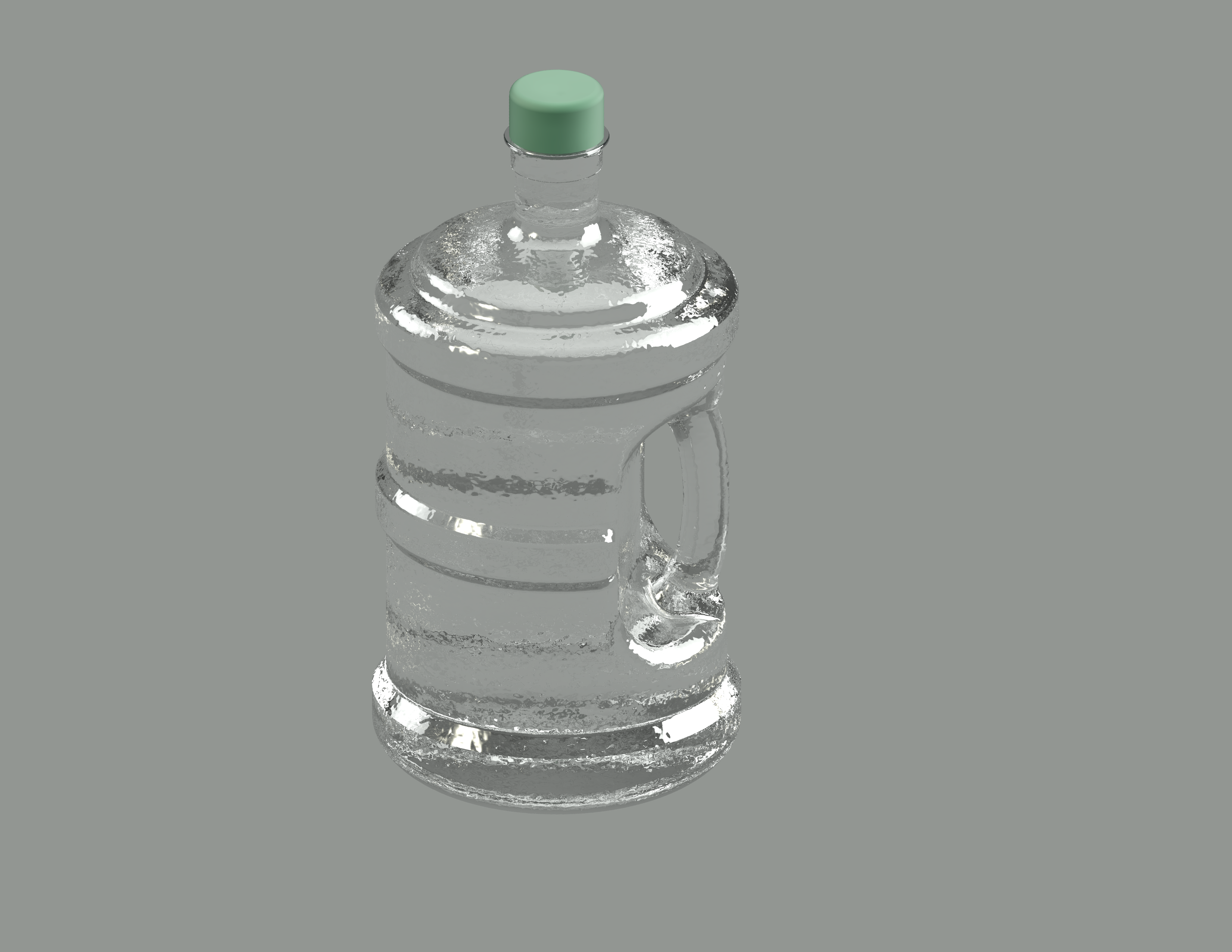 原创高精度大容量水桶水杯建模