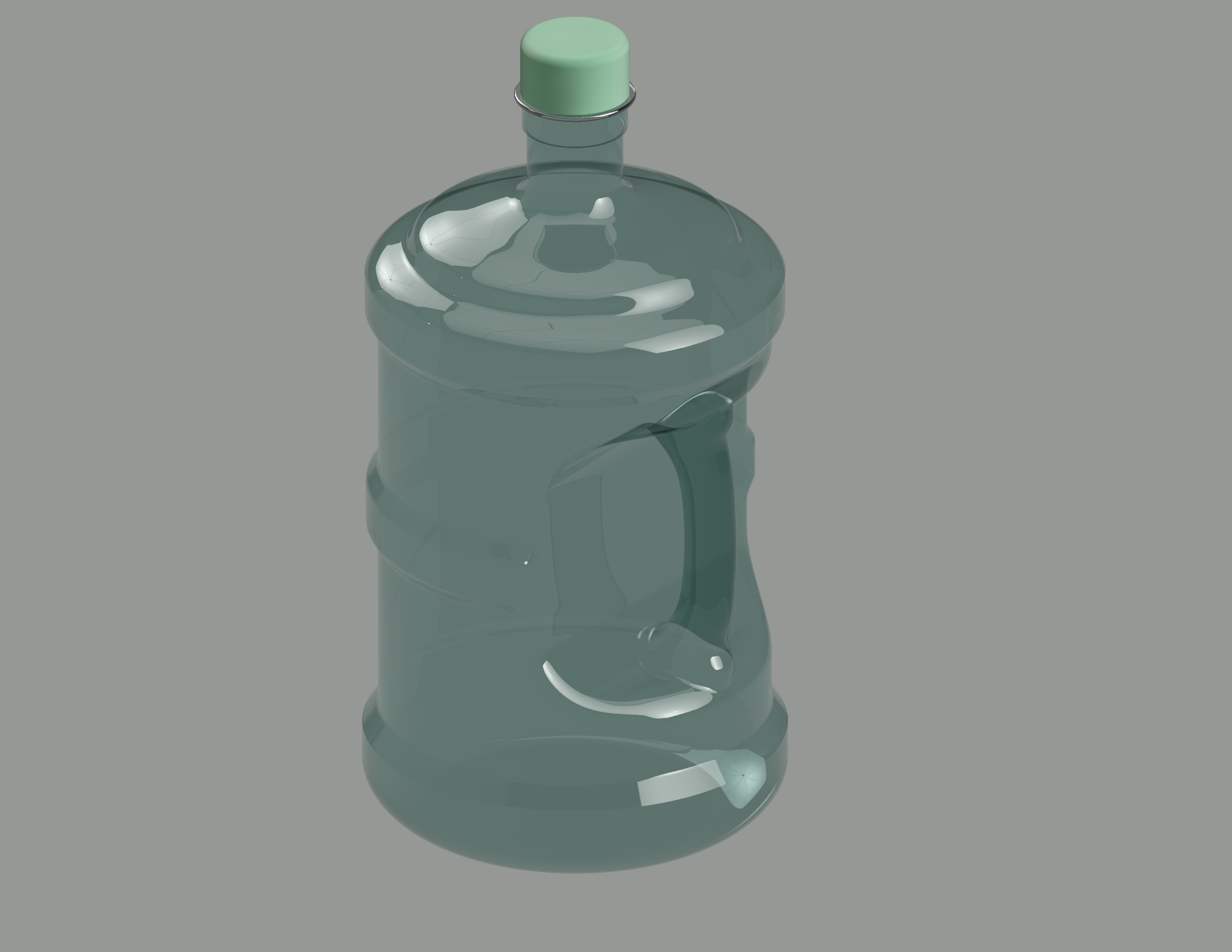 原创高精度大容量水桶水杯建模
